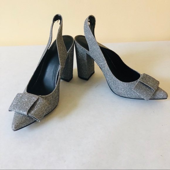 Women's Glittery Slingbacks NEW - Picture 2 of 8